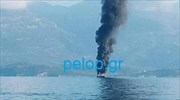 Πυρκαγιά σε θαλαμηγό στο Αίγιο