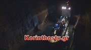 «Κόλλησε» πλοίο στη διώρυγα του Ισθμού της Κορίνθου λόγω κατολίσθησης