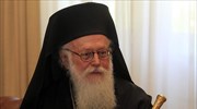 Αρχιεπίσκοπος Αναστάσιος: Συλλυπητήρια για την εκδημία του Ειρηναίου εκφράζει από τη ΜΕΘ