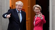 Brexit: Τζόνσον - Φον ντερ Λάιεν συμφώνησαν να επαναληφθούν οι συνομιλίες
