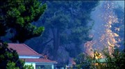 Σε εξέλιξη η πυρκαγιά στο Καλέντζι Κορινθίας