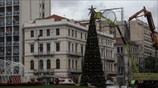 Χριστουγεννιάτικο δέντρο στην πλατεία Ομονοίας