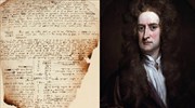 Αδημοσίευτες, καμένες σημειώσεις του Νεύτωνα πωλήθηκαν σε δημοπρασία