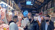 Στη Βαρβάκειο αγορά ο περιφερειάρχης Αττικής Γ. Πατούλης ενόψει των εορτών