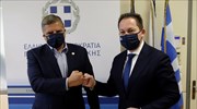 Συνάντηση του νέου αν. υπουργού Εσωτερικών Στ. Πέτσα με τον περιφερειάρχη Γ. Πατούλη