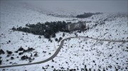 First major snowfall of the season hits Greece