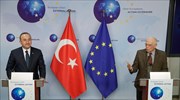 «Θετικό κλίμα» στις σχέσεις ΕΕ-Τουρκίας βλέπουν Μπορέλ και Τσαβούσογλου