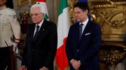 Ιταλία: Στον Ματαρέλα ο Κόντε για να υποβάλει την παραίτησή του