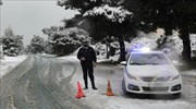 Προβλήματα στο οδικό δίκτυο των ΠΕ Αχαϊας, Αιτωλοακαρνανίας και Κορινθίας λόγω χιονιού