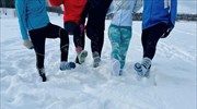 Νέο σπορ: Τρέξιμο στο χιόνι χωρίς παπούτσια