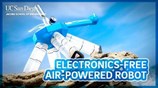 Electronics free, air-powered robot
