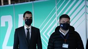 Χαρδαλιάς - Θεμιστοκλέους: Επίσκεψη στα νέα mega εμβολιαστικά κέντρα σε Περιστέρι και Ελληνικό