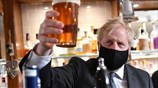 Boris Johnson enjoys post-lockdown pint