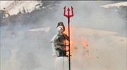 In Switzerland, the winter man explodes announcing summer