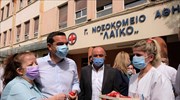 Αλ. Τσίπρας στο Λαϊκό: Η συλλογική ανάσταση θα έρθει με αγώνες και διεκδικήσεις