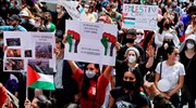 Ισπανία: 2.500 διαδήλωσαν υπέρ των Παλαιστινίων