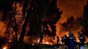 Major wildfire near resort of Loutraki blankets Athens with smoke on Thur.