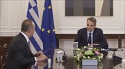 Συνάντηση Μητσοτάκη- Τσαβούσογλου: Αμοιβαία βούληση για την προώθηση θετικής ατζέντας