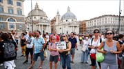 Ιταλία: Κινητοποίηση κατά του «πράσινου πάσου εμβολιασμένων» στη Ρώμη
