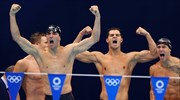 Ολυμπιακοί Αγώνες 2020-Κολύμβηση: «Αυλαία» με παγκόσμιο ρεκόρ οι ΗΠΑ στα 4Χ100 μικτή ομαδική