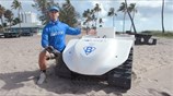 Meet the BeBot, a beach cleaning robot!