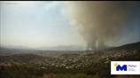 Τime lapse video της δασικής πυρκαγιάς στη Βαρυμπόμπη