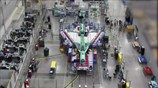 Time-lapse of X-59 Quiet SuperSonic Technology aircraft