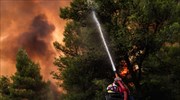 Αναζωπύρωση στη Βαρυμπόμπη - Μήνυμα του 112 για εκκένωση