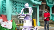 Αυτοσχέδιο ρομπότ βοηθός στην καραντίνα