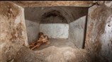 Discovered a tomb with mummified human remains at Pompeii