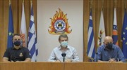 Χρυσοχοΐδης:  Σε επιφυλακή το επόμενο τριήμερο για πυρκαγιές - Μέχρι τέλους παραμένουν οι δυνάμεις στα Βίλια