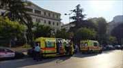 Θεσσαλονίκη: Διαμαρτυρία εργαζόμενων του ΕΚΑΒ κατά της αναστολής εργασίας ανεμβολίαστων