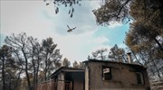 Φωτιά στα Βίλια: Ζημιές σε σπίτια στον οικισμό του Προφήτη Ηλία