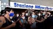 Ιταλία: Φθίνουν οι κινητοποιήσεις των επικριτών του πράσινου πάσου στους σιδηροδρομικούς σταθμούς