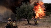 Μαρκόπουλο Ηλείας: Πυρκαγιά σε γεωργική έκταση στην περιοχή Τραγανό