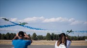 Athens Flying Week: «Μαγνήτισαν» τα βλέμματα το γαλλικό Rafale, η ομάδα «Ζευς» και το ελληνικό Spitfire