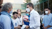 Την Εθνική ομάδα ποδοσφαίρου 5Χ5 τυφλών επισκέφθηκε ο πρωθυπουργός