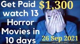This company will pay someone $1,300 to watch 13 horror movies in 10 days