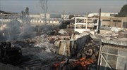Πυρκαγιά σε εργοστάσιο ξυλείας στον Ασπρόπυργο