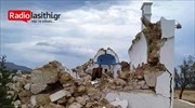 Ζημιές σε ναό-καταστήματα και κατολισθήσεις από τον σεισμό στο Λασίθι