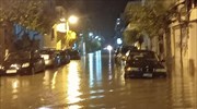 Μεσολόγγι: Σοβαρά προβλήματα από την έντονη βροχόπτωση
