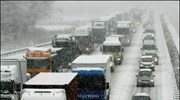 «Επέλαση» του χιονιά στη κεντροδυτική και βόρειο Ευρώπη
