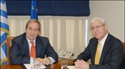 Συνάντηση Γ. Αλογοσκούφη με τον νέο πρόεδρο της ΔΕΗ