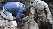 Άγαλμα των αυτοκρατορικών χρόνων αποκαλύφθηκε σε σωστική ανασκαφή στο κέντρο της Βέροιας