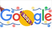 Το Doodle της Google για την παραμονή της Πρωτοχρονιάς