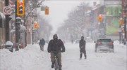 Σφοδρές χιονοπτώσεις και μεγάλα προβλήματα στο ανατολικό τμήμα των ΗΠΑ και τον Καναδά