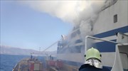 Firefighters battle against fire pockets, smoke & high temperatures on ferry 