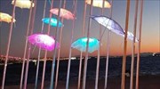 Θεσσαλονίκη: Αντιδράσεις για τις «χρωματιστές ομπρέλες» του Γιώργου Ζογγολόπουλου