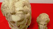 Θεσσαλονίκη: Εντοπίσθηκαν δύο μαρμάρινες κεφαλές γυναικείων αγαλμάτων Ρωμαϊκής περιόδου