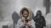 Κίνα: Βροχές και χιόνια στο Πεκίνο